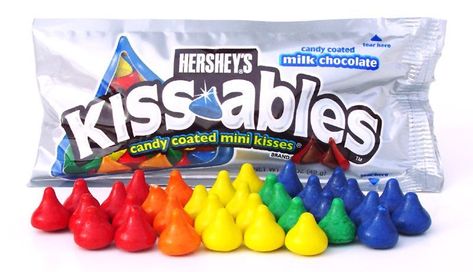 hershey kissables - candy coated mini kisses Hershey.S candy coated milk chocolate Du