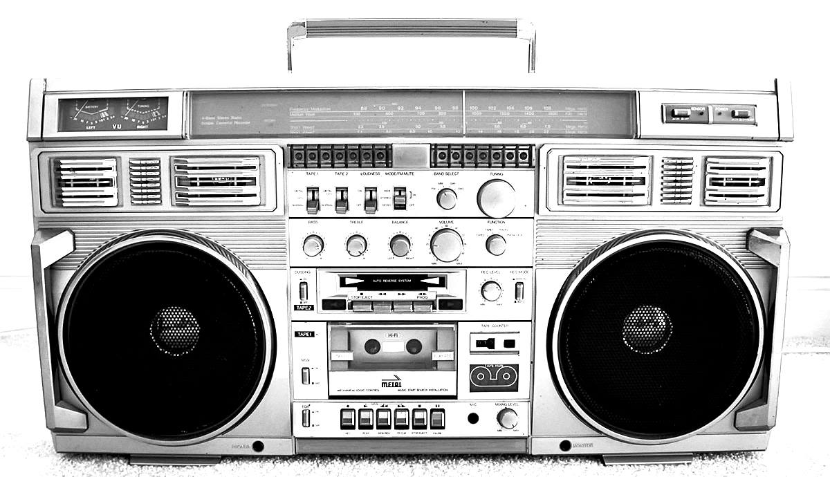 80s ghetto blaster