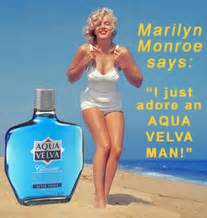 marilyn monroe beach - Marilyn Monroe says "I just adore an Aqua Velva Mani" Aola Velva