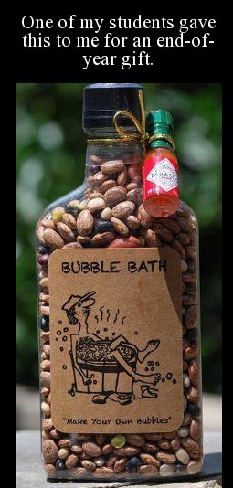 Bubble bath - One of my students gave this to me for an endof year gift. Bubble Bath Make Your Own Bubbles