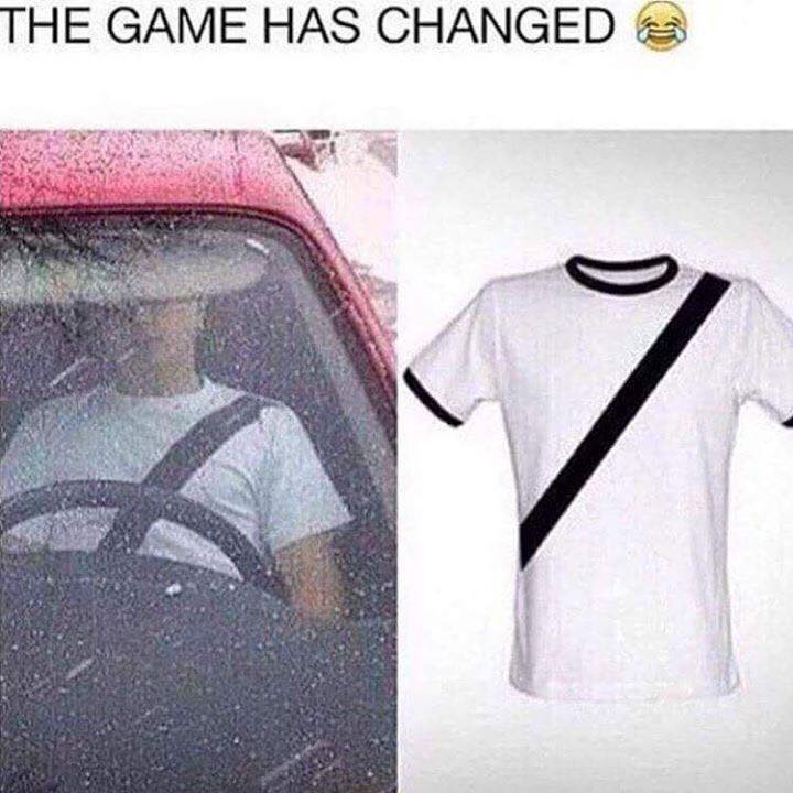 shirt with seat belt - The Game Has Changed