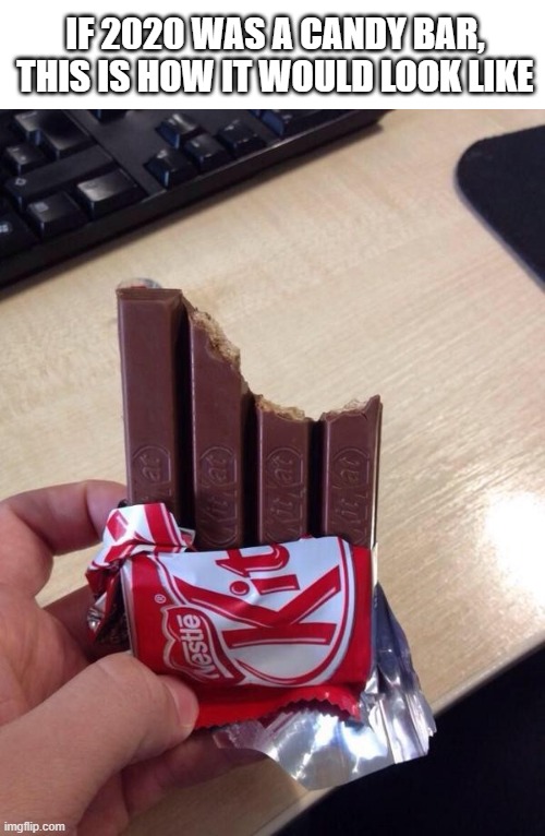 kit kat meme - If 2020 Wasacandy Bar, This Is How It Would Look a Opson imgflip.com