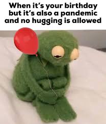 stuffed toy - When it's your birthday but it's also a pandemic and no hugging is allowed