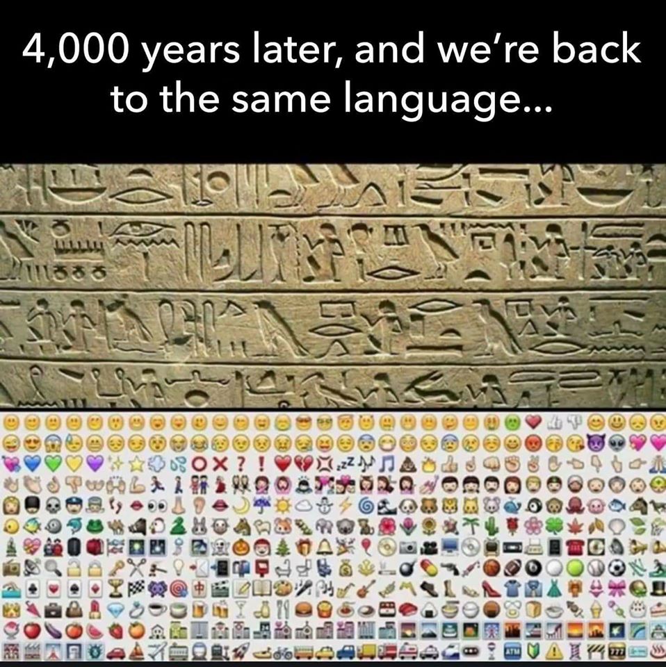 4000 years later and we re back - 4,000 years later, and we're back to the same language... 5 Ilusto 383 S60 Ox? ! Pel A 19 3.9 071 Sool Atm Ws