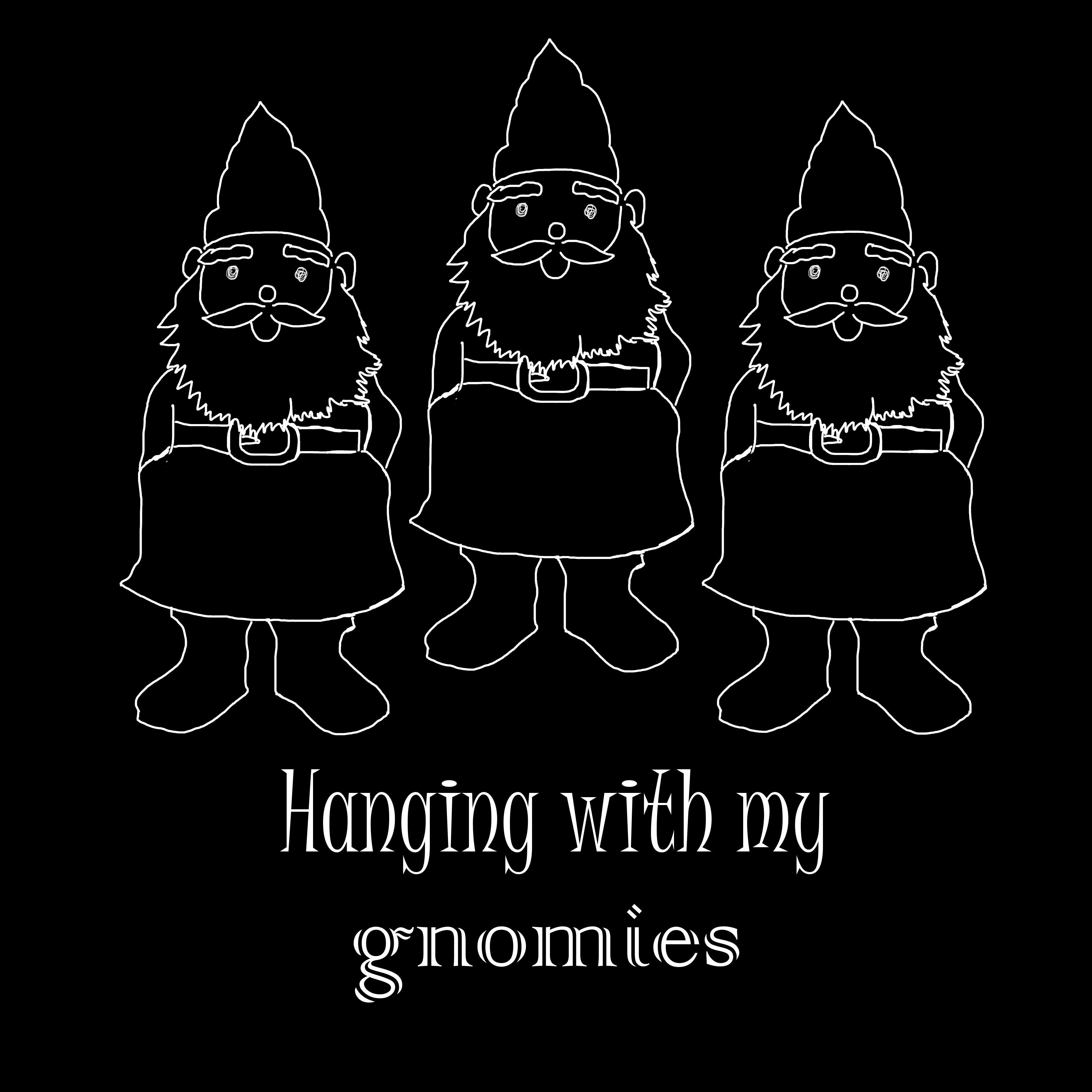 monochrome - Hanging with my gnomies