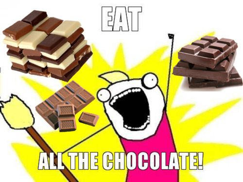 lysol spraying meme - Eat All The Chocolate!