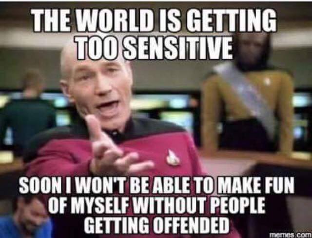 people are too sensitive meme - The World Is Getting Too Sensitive Soon I Won'T Be Able To Make Fun Of Myself Without People Getting Offended memes.com