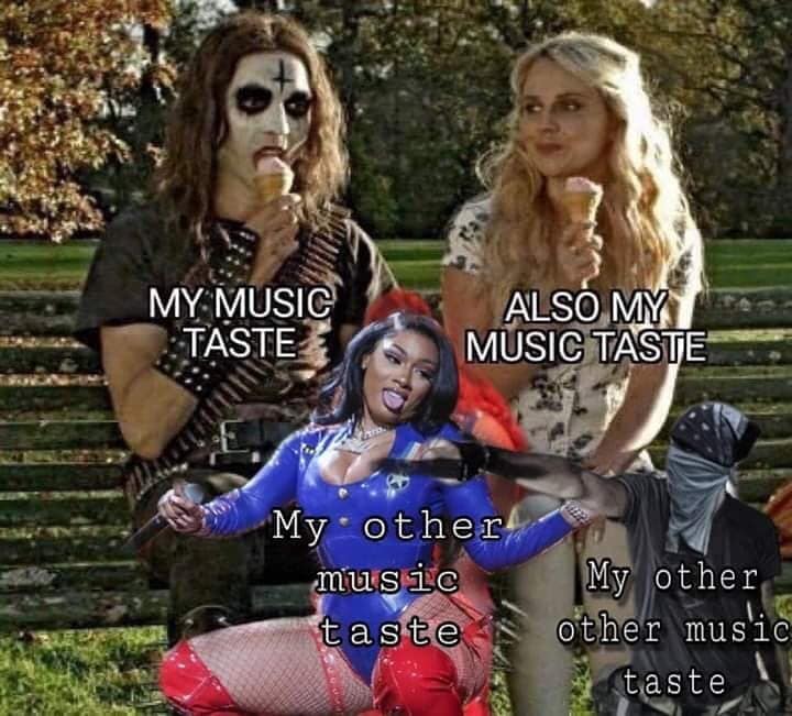 my music taste meme - My Music Taste Also My Music Taste My other music taste My other other music taste