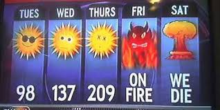 too hot outside - Tues Wed Thurs Fri Sat On We 137 209 Fire Die