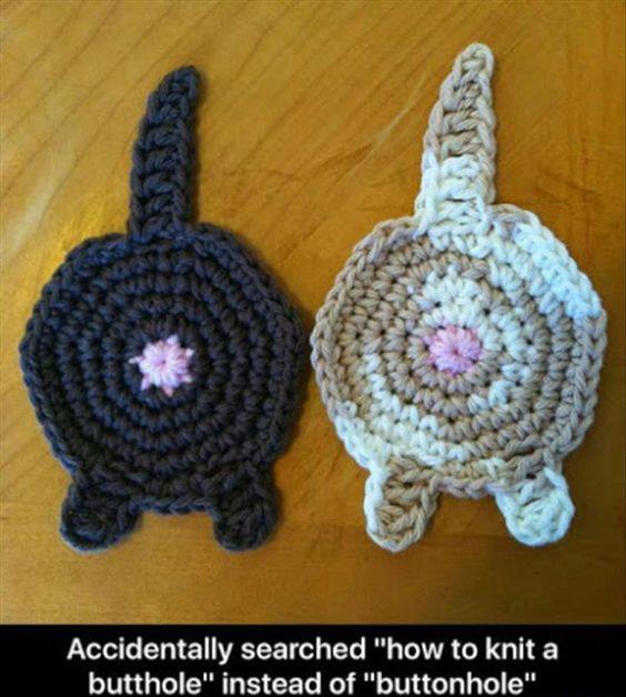 easy cat crochet patterns - Accidentally searched "how to knit a butthole" instead of "buttonhole"