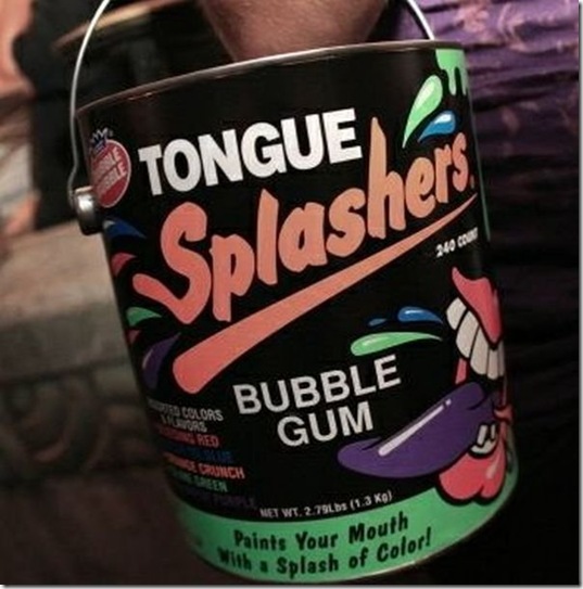 tongue splashers gum - Tongue With Splash of Color! Paints Your Splasher Elulors Bubble Gum Anch Net Wt. 2.79105 1.3 Ko Mouth