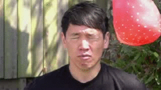 getting hit by water balloon gif