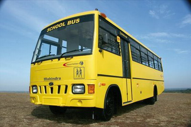 india school bus logo - School Bus Mahindra iner