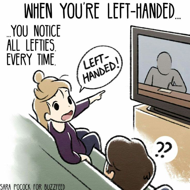 left handed meme funny - When You'Re LeftHanded... You Notice All Lefties. Every Time. Left Handed! ??? Sara Pocock For Buzzfeed