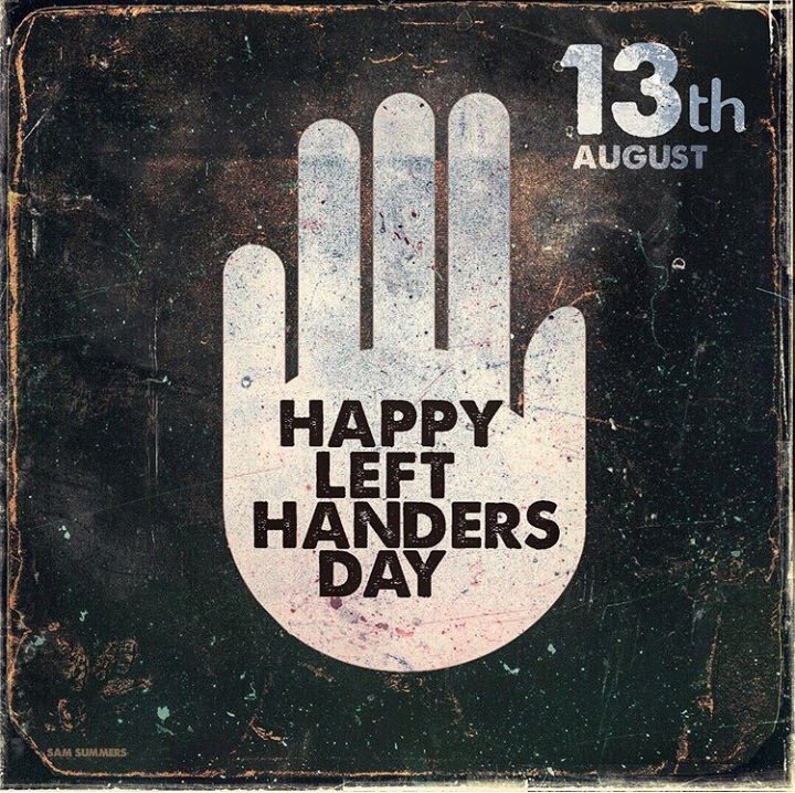 album cover - 13th August Happy Left Hnders Day Sam Summers