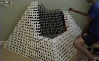 domino pyramid - 4 GIFs .com 14 h