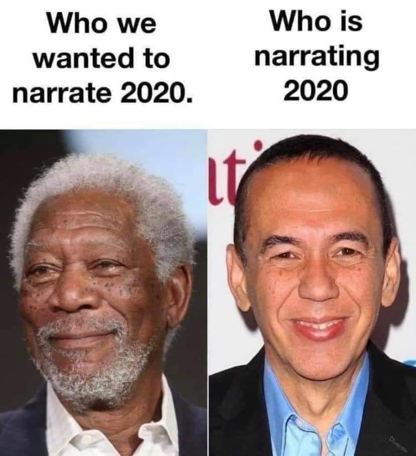 morgan freeman 2016 - Who we wanted to narrate 2020. Who is narrating 2020 It'