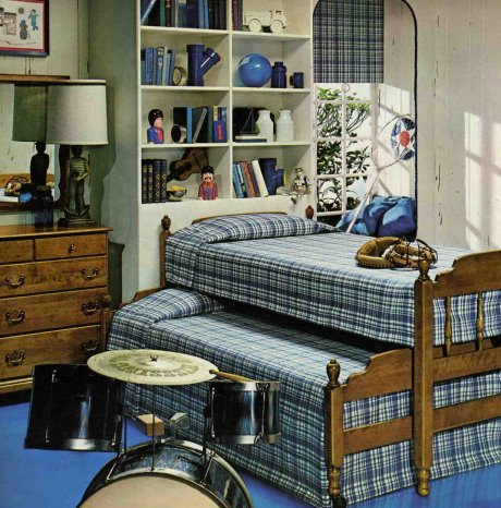 1960s boys bedroom -