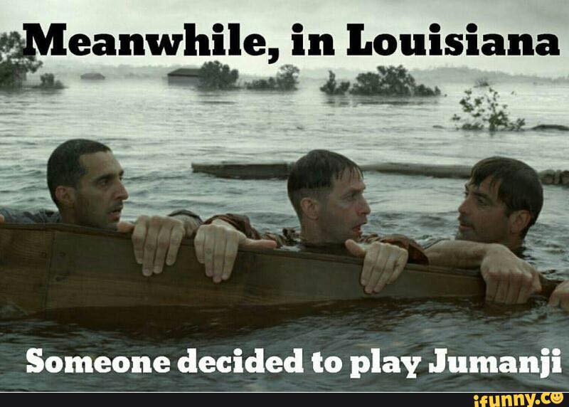 photo caption - Meanwhile, in Louisiana Someone decided to play Jumanji ifunny.co