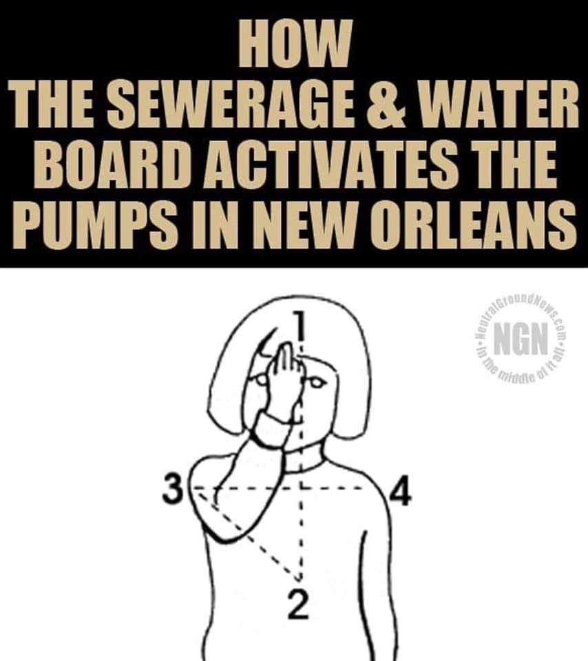 cartoon - How The Sewerage & Water Board Activates The Pumps In New Orleans online Ngn In the it all middle 4 2