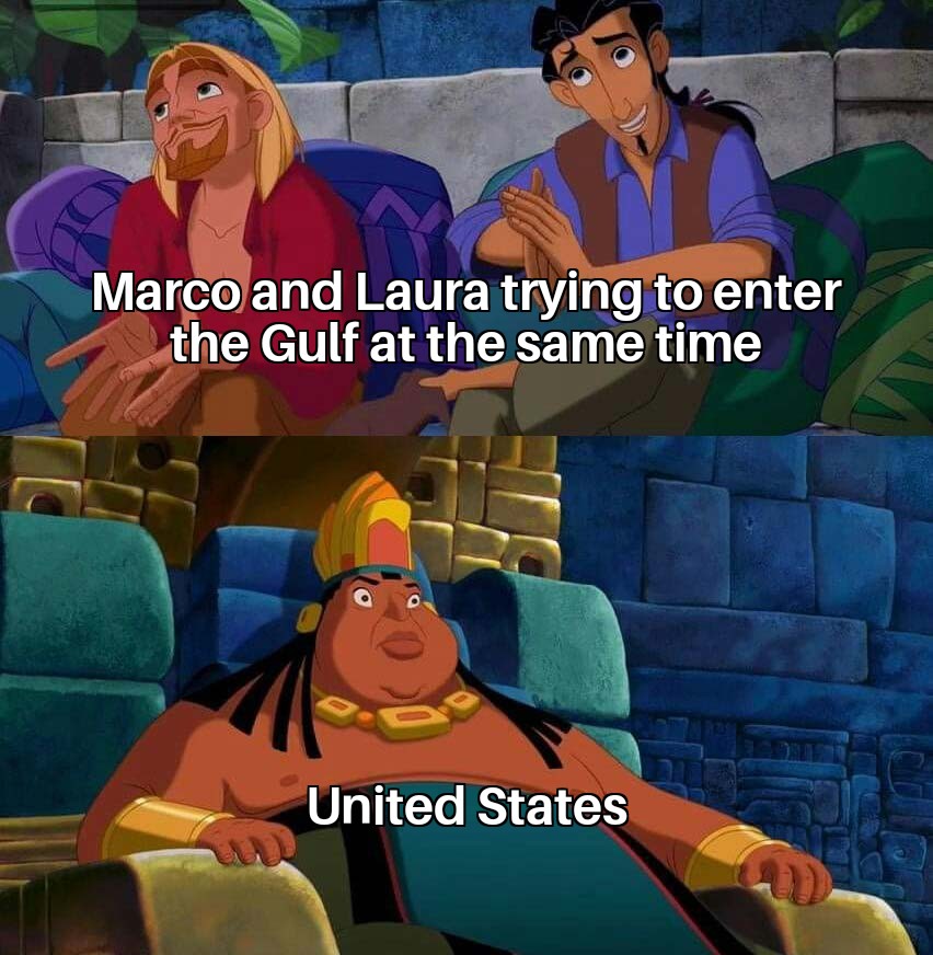 tulio and miguel lying to chief meme - Marco and Laura trying to enter the Gulf at the same time United States