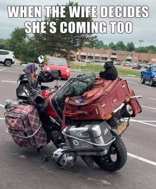 motorcycle - When The Wife Decides She'S Coming Too Wn