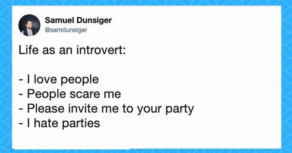 paper - Samuel Dunsiger Life as an introvert I love people People scare me Please invite me to your party I hate parties