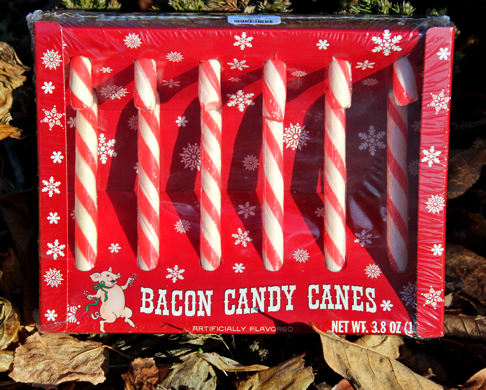 bacon flavored candy canes - ele elle Bacon Candy Canes Artificially Flavorsd Net Wt. 3.8 Oz