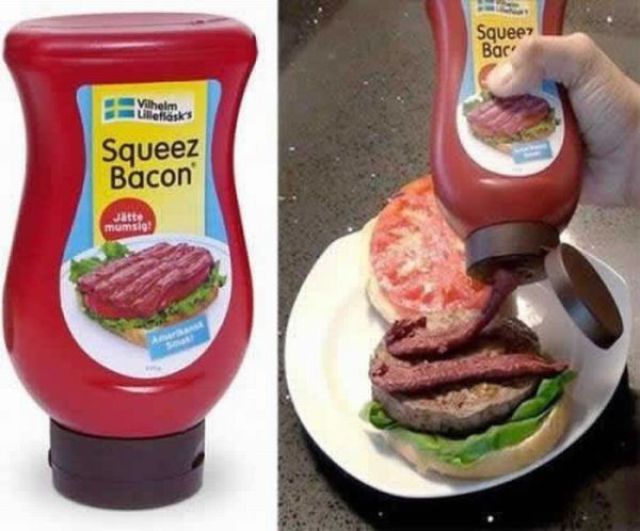 squeezable bacon