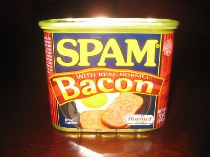 spam with bacon - With Real Vormel Spam Aeth 126 34% Serving Hormel