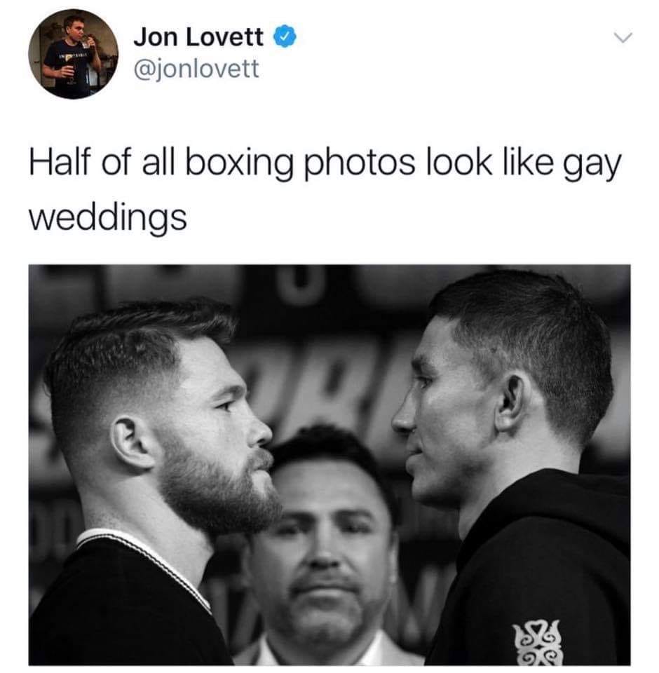 now kith memes - V Jon Lovett Half of all boxing photos look gay weddings