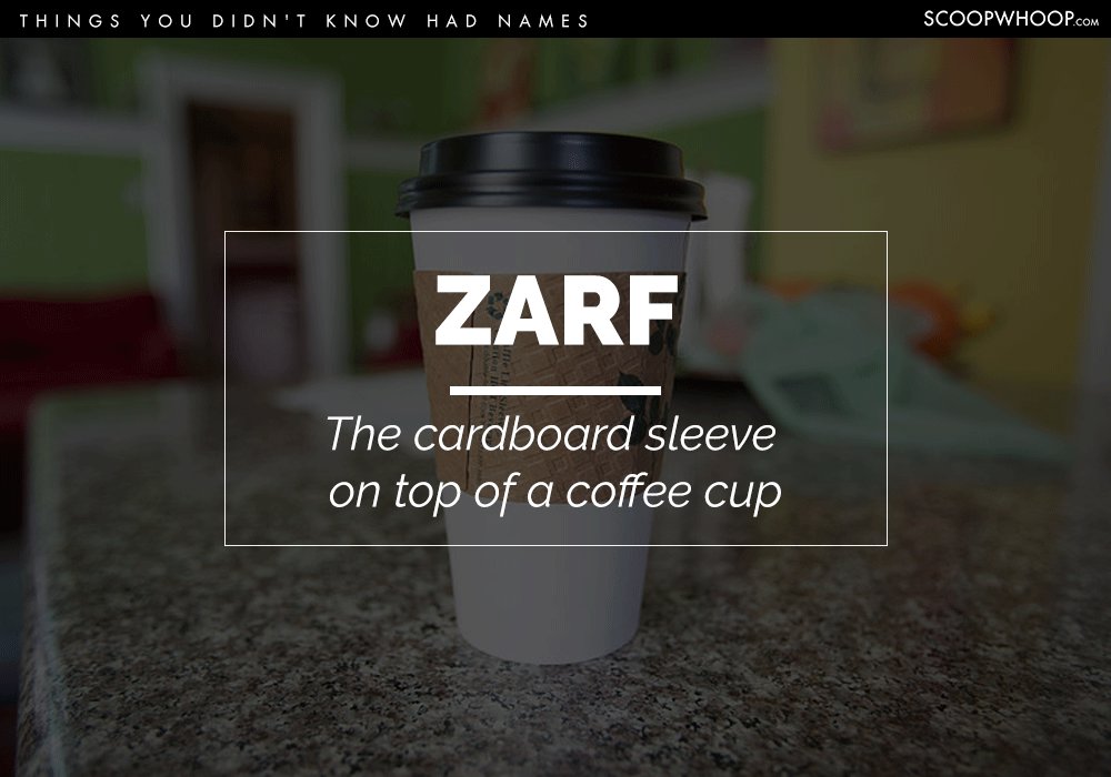 cup - Things You Didn'T Know Had Names Scoopwhoop.Com Zarf The cardboard sleeve on top of a coffee cup