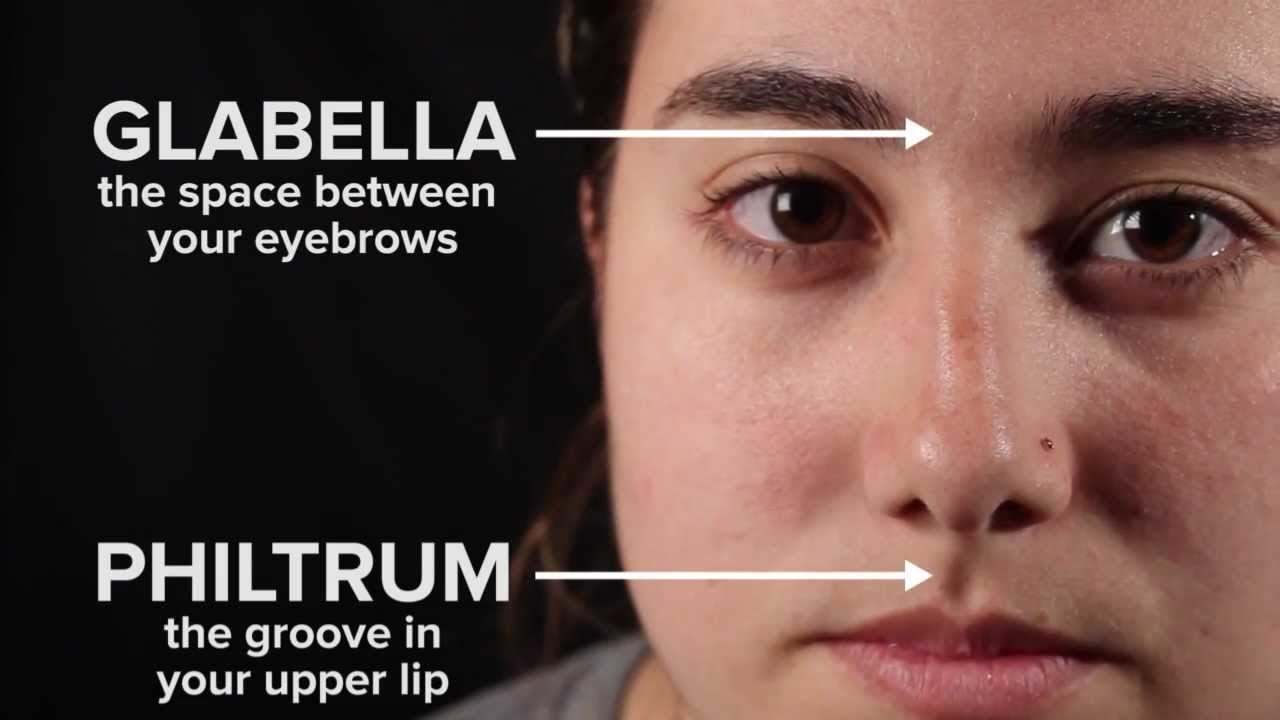 things you never knew - Glabella the space between your eyebrows Philtrum the groove in your upper lip