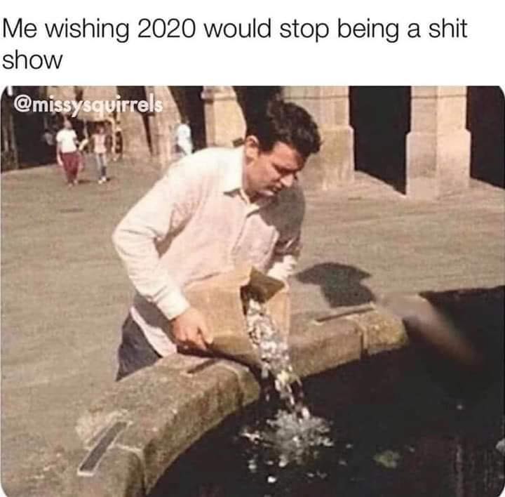 wishing meme - Me wishing 2020 would stop being a shit show