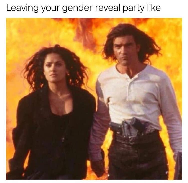 salma hayek desperado - Leaving your gender reveal party