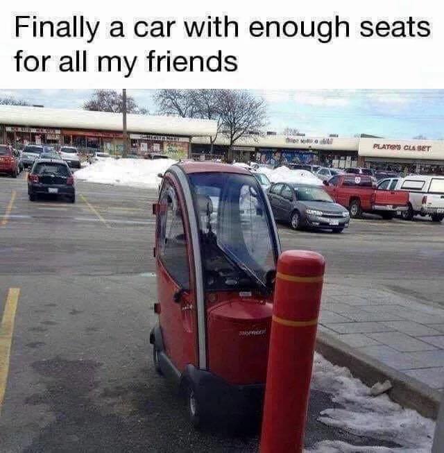 finally a car for all my friends - Finally a car with enough seats for all my friends Plators Cubet