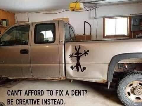 window stickers for trucks - Can'T Afford To Fix A Dent? Be Creative Instead.