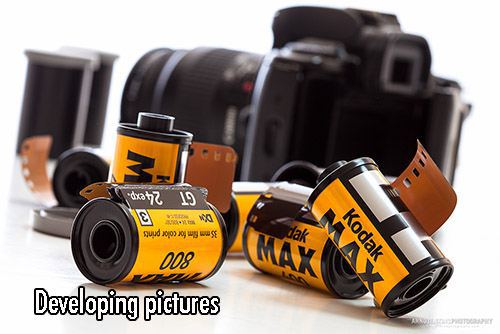 kodak film and camera - Developing pictures 800 Kodak dak Wyl 35 mm film for color prints 3. Gt 24exp. 3