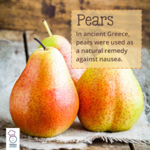 fun facts of food - Pears In ancient Greece pears were used as a natural remedy against nausea. Nideo