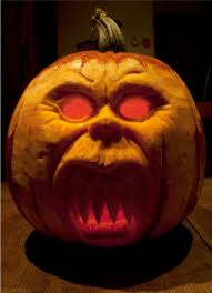 halloween pumpkin carving - cool spooky face