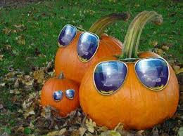 halloween pumpkin carving - sunglasses