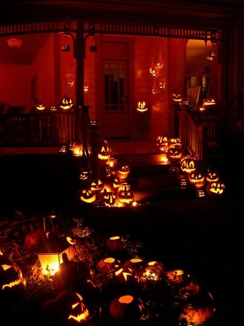 Halloween houses