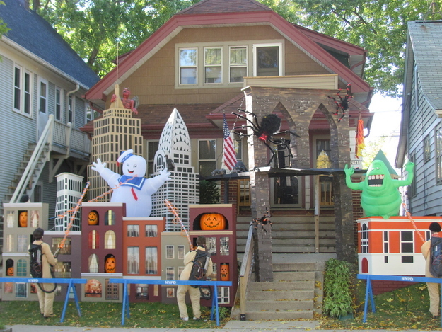 Halloween houses