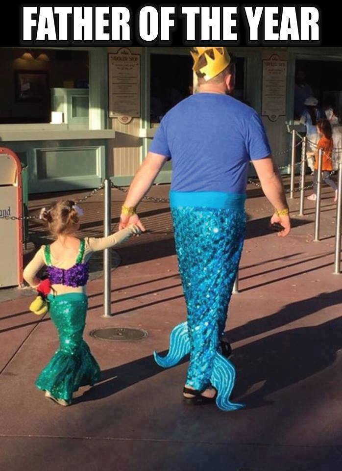 mermaid dad - Father Of The Year