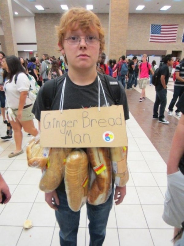 diy halloween costumes funny - Ginger Bread Man a
