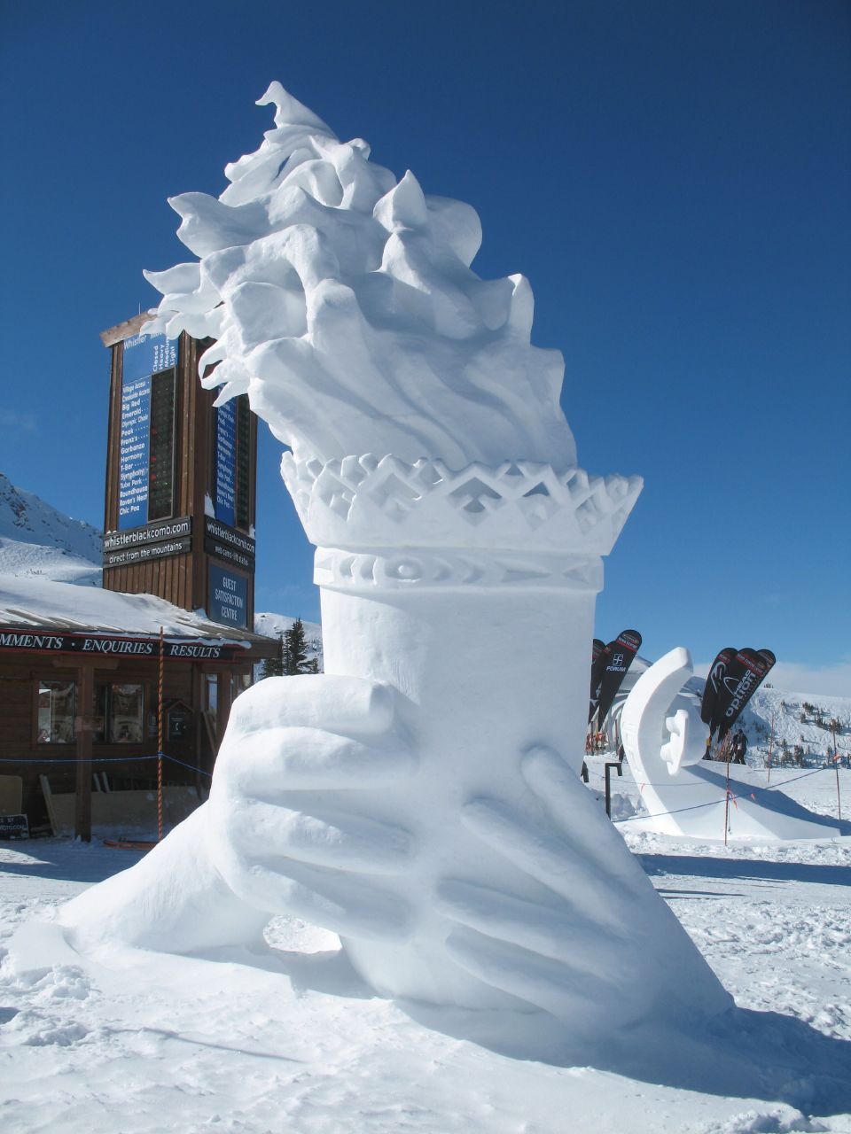 olympic ice sculpting - w Decor Amway Prol fortune Sony Loret Roundhouse Bere On whistlerblackcomb.com direct from the mountains Mments Enquiries Results option