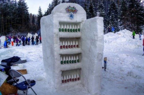 funny snow sculptures - Good