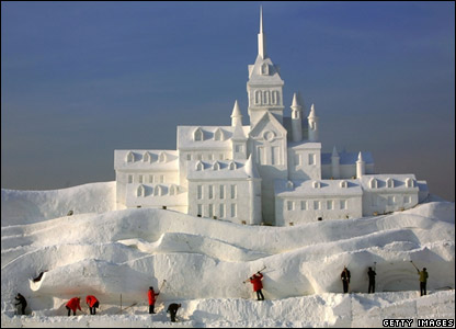snow sculptures - T Getty Images