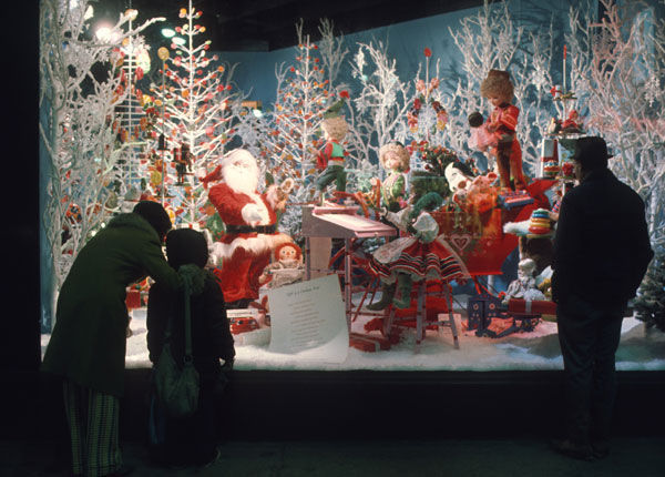 1950's christmas window displays