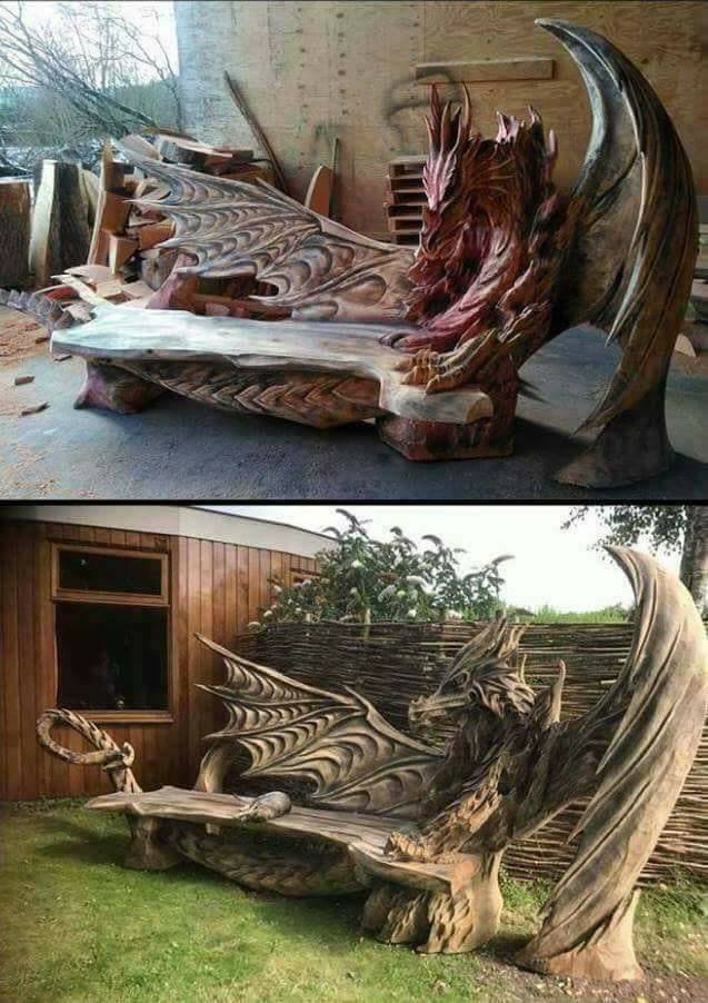 dragon bench